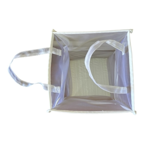 Laundry Hamper Collapsible Mesh Laundry Hamper Polyester Foldable Laundry Bag - Picture 8 of 10